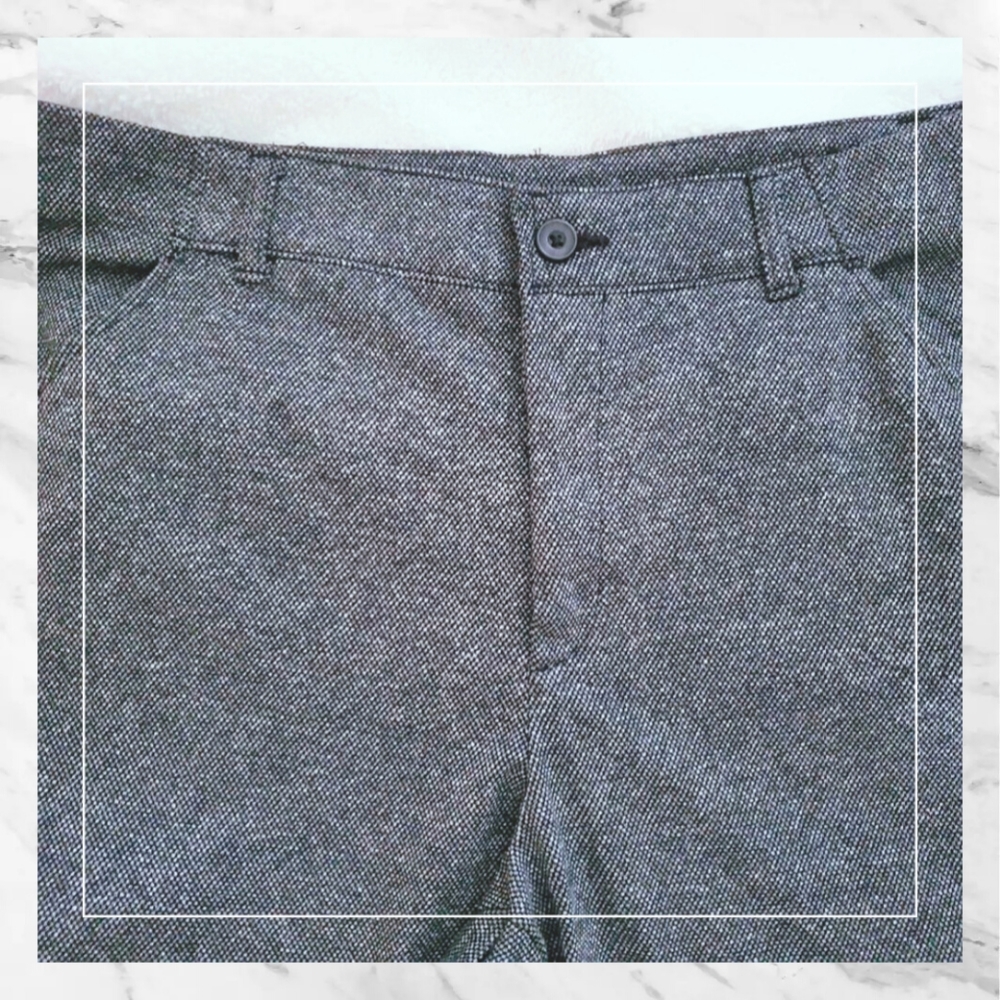 Black Soft Bootcut Knit Tweed Dress Pants. Size 20
